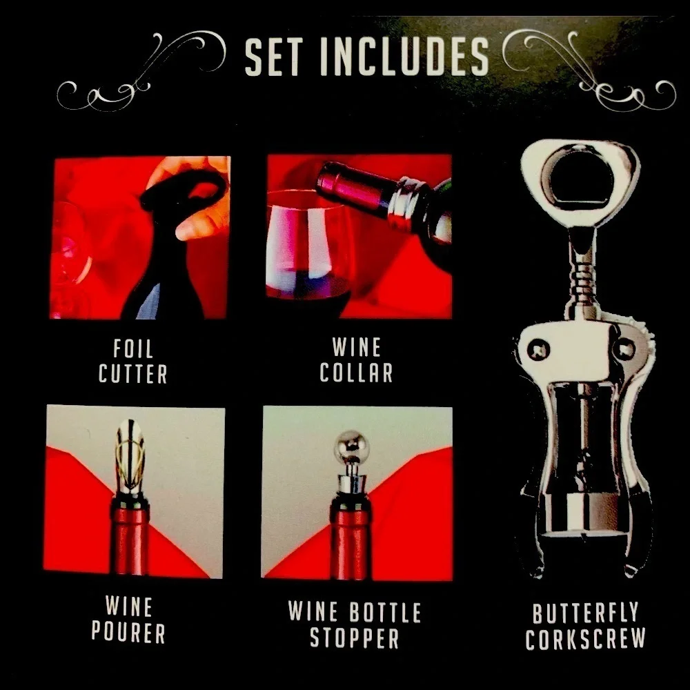 WINE ACCESSORY 5 PIECE SET (NEW)